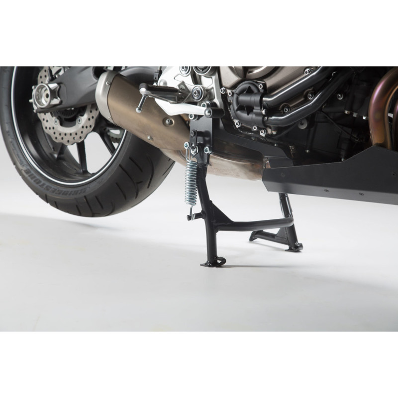 Béquille centrale. Noir. Yamaha MT-07(13-)/Tracer/MotoCage(15-)