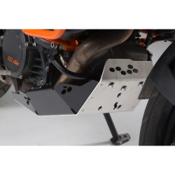 Sabot moteur. Noir/Gris. KTM 1090 Adv, 1190 Adv/R, 1290 SAdv