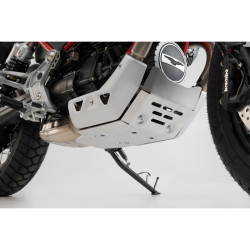 Sabot moteur. Gris. Moto Guzzi V85 TT (19-)