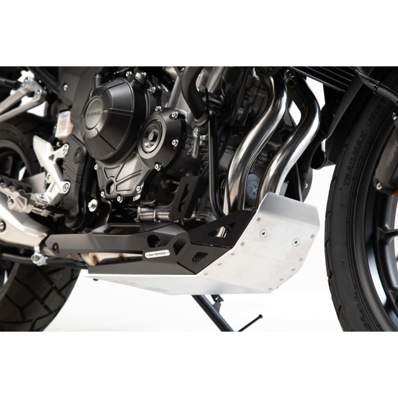 Sabot moteur. Noir/Gris. Honda CB500X (18-)