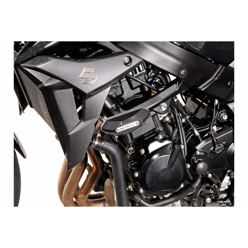Kit de patins de cadre. Noir. Suzuki GSR 750 (11-16)