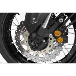 Roulettes de protection de fourche. Noir. Yamaha XT1200Z Super Ténéré (10-)