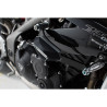 Kit de patins de cadre. Noir. Kawasaki Z 800 (12-16)
