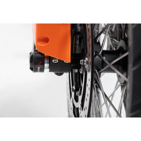 Roulettes de protection de fourche. Noir. KTM 790 Adventure/ 790 Adventure R