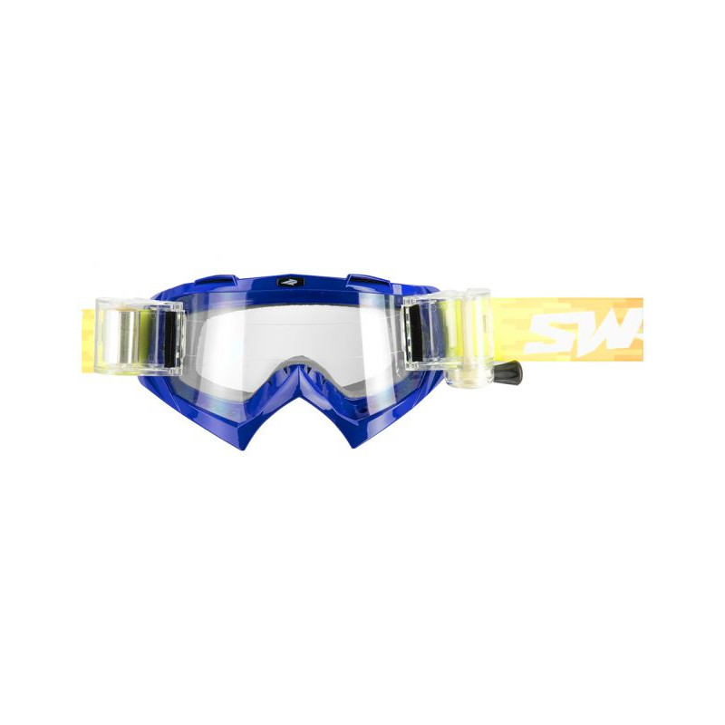 Masque Cross SWAP'S PIXEL Bleu + Kit ROLL-OFF