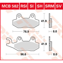 Plaquettes de Frein Avant Gauche TRW Métal Fritté Maverick 1000 XXC Can-Am