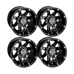 Lot de 4 Jantes Type 387X Noire Moose 14x7 4x156 4+3
