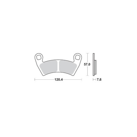 Plaquettes de Frein Arrière RZR PRO XPl 1000 Polaris DP BRAKES