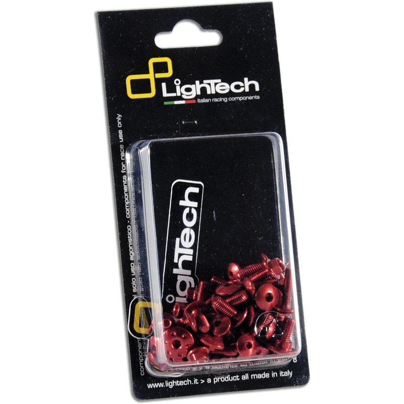 Kit vis de carénage LIGHTECH ergal rouge - Aprilia RS660