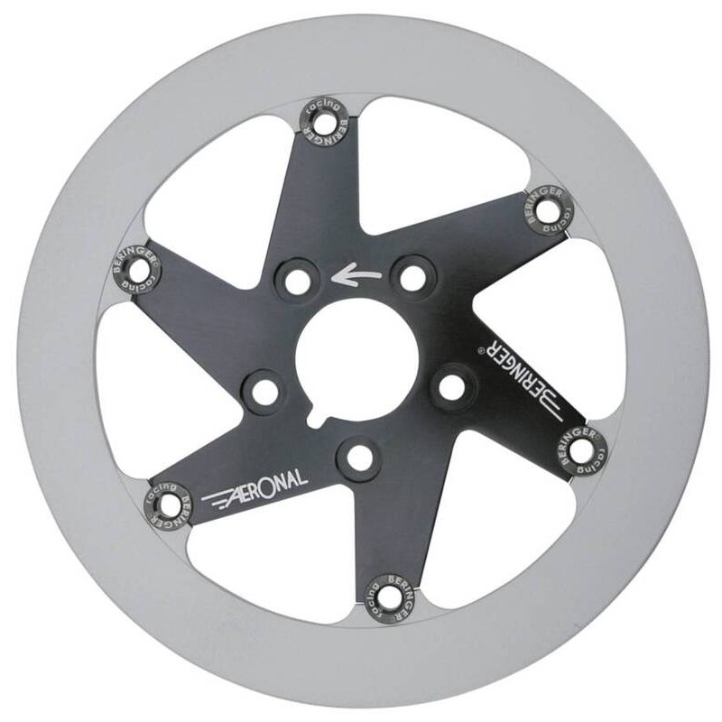Disque de frein BERINGER Aeronal inox flottant noir - T12LDBI