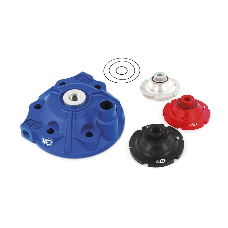 Kit culasse et inserts S3 Stars Head aluminium - bleu Husqvarna TE300