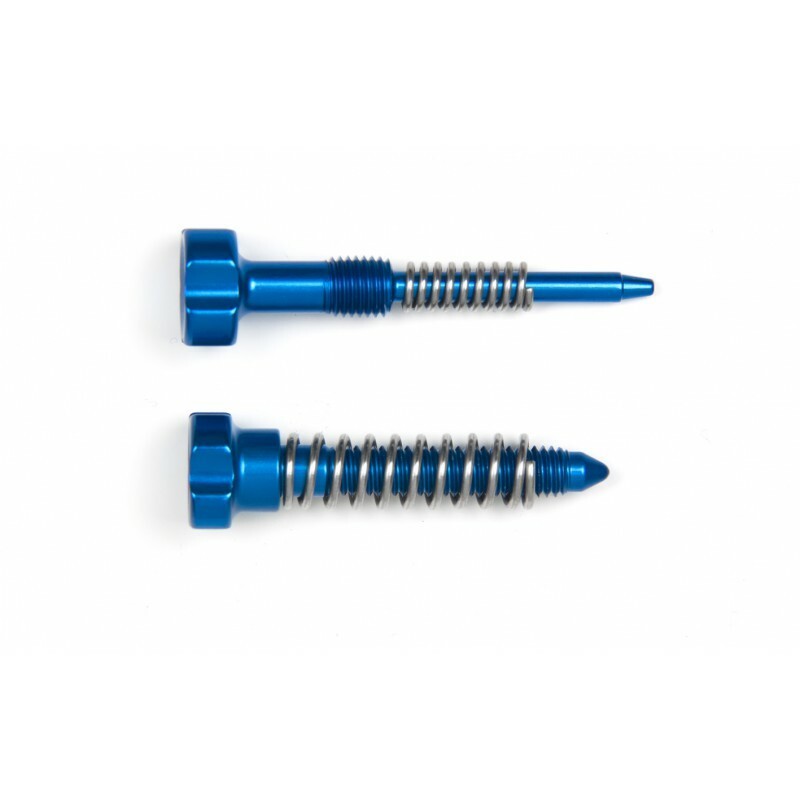 Vis de réglage carburateur S3 ralenti + ressorts bleu
