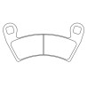 Plaquettes de frein CL BRAKES Quad métal fritté - 1229ATV1