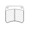 Plaquettes de frein CL BRAKES Racing métal fritté - 2950C60