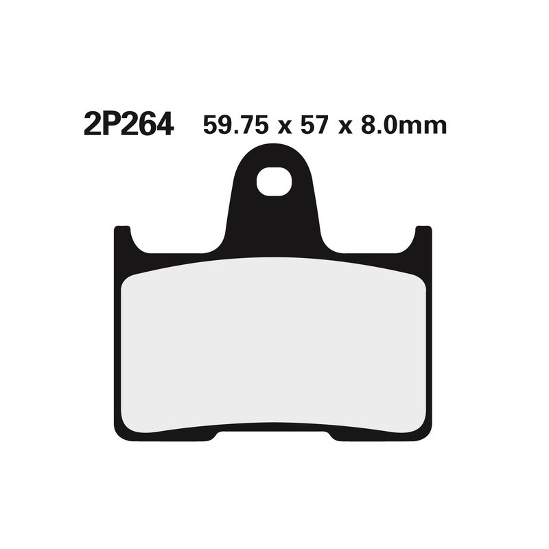 Plaquettes de frein NISSIN route /Off-Road métal fritté - 2P-264ST