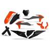 Kit plastiques UFO noir/gris/orange fluo - KTM