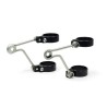 Support de phare LSL Clubman inox universel Ø43mm