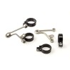 Support de phare LSL Clubman avec support clignotant inox universel Ø41mm