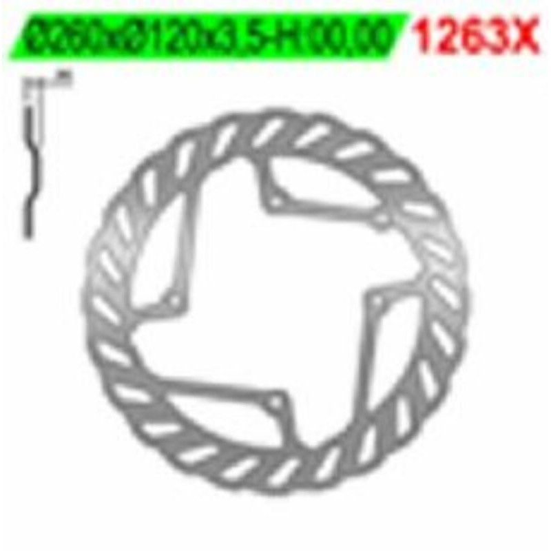 Disque de frein NG BRAKE DISC pétale fixe - 1263X