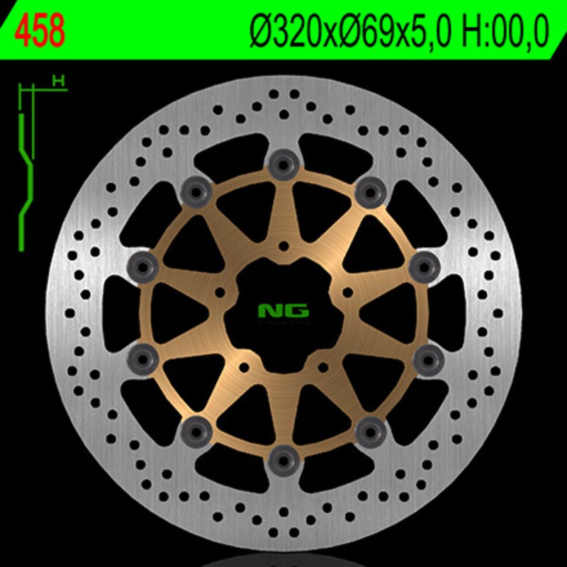 Disque de frein NG BRAKE DISC flottant - 458