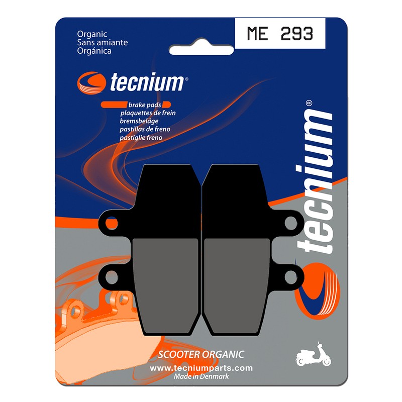Plaquettes de frein TECNIUM Scooter organique - ME293