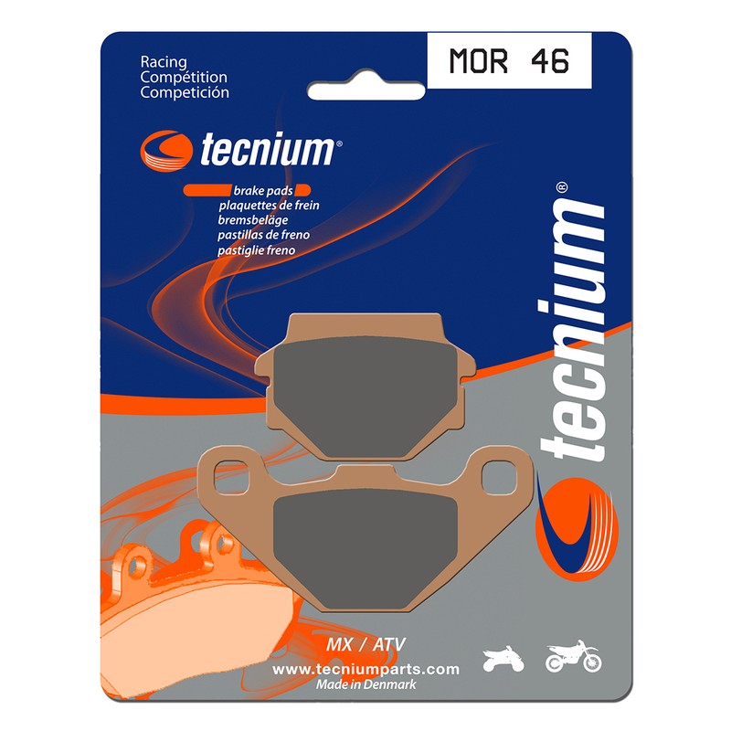 Plaquettes de frein TECNIUM Racing MX/Quad métal fritté - MOR46