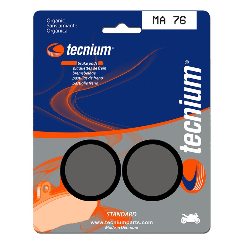 Plaquettes de frein TECNIUM route organique - MA76