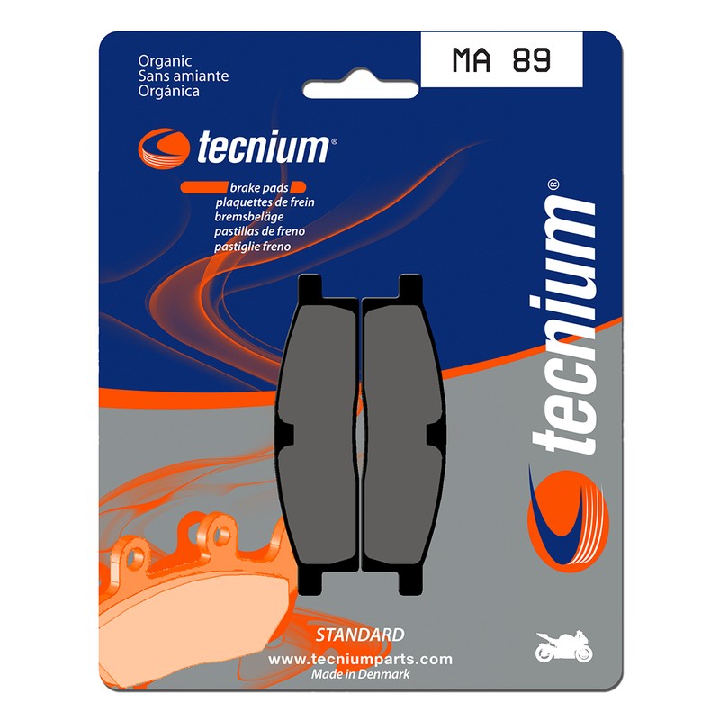 Plaquettes de frein TECNIUM route organique - MA89