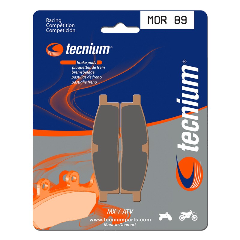 Plaquettes de frein TECNIUM Racing MX/Quad métal fritté - MOR89