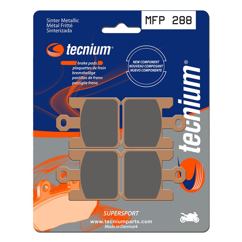 Plaquettes de frein TECNIUM Trail Performance métal fritté - MFP288