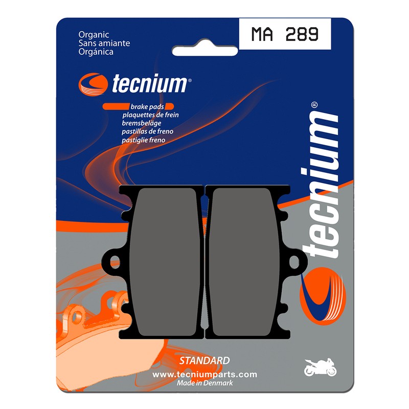 Plaquettes de frein TECNIUM route organique - MA289