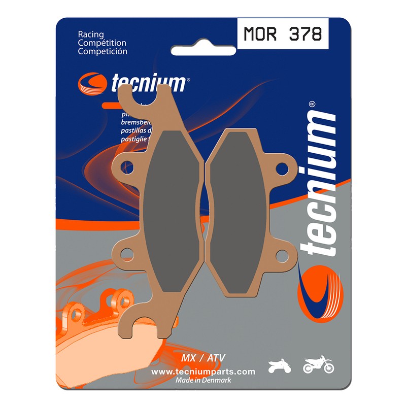 Plaquettes de frein TECNIUM Racing MX/Quad métal fritté - MOR378