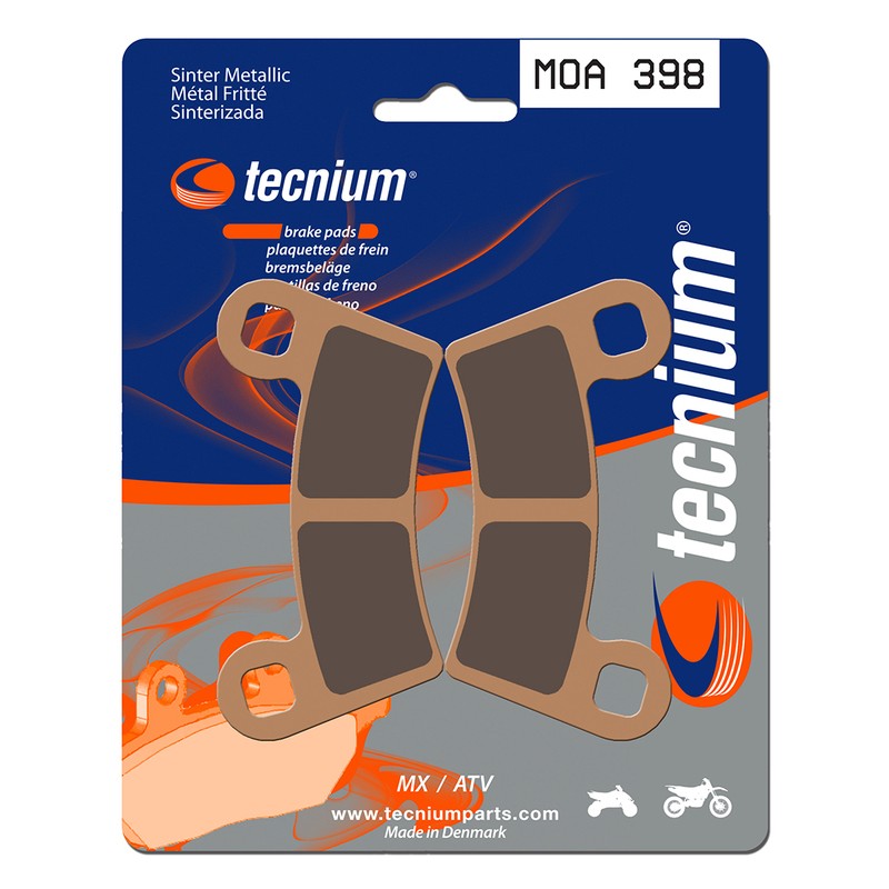 Plaquettes de frein TECNIUM MX/Quad métal fritté - MOA398