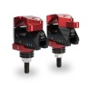 Pontets de guidon GILLES TOOLING 2DGT réglables noir/rouge Suzuki GSF1250 Bandit