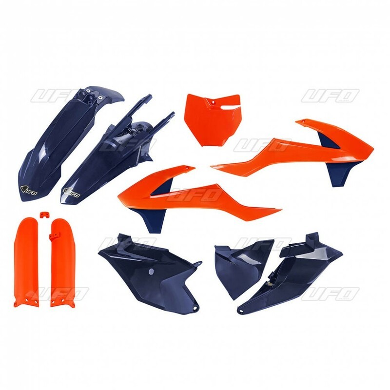 Kit plastiques UFO Edition Limitée orange/bleu KTM SX85