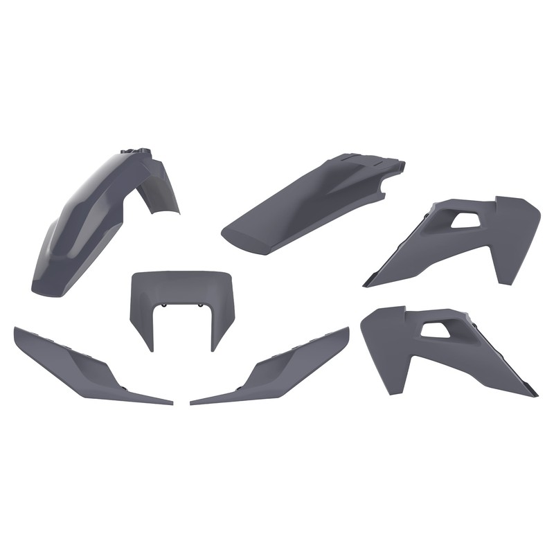 Kit plastique POLISPORT gris nardo Husqvarna TE/FE