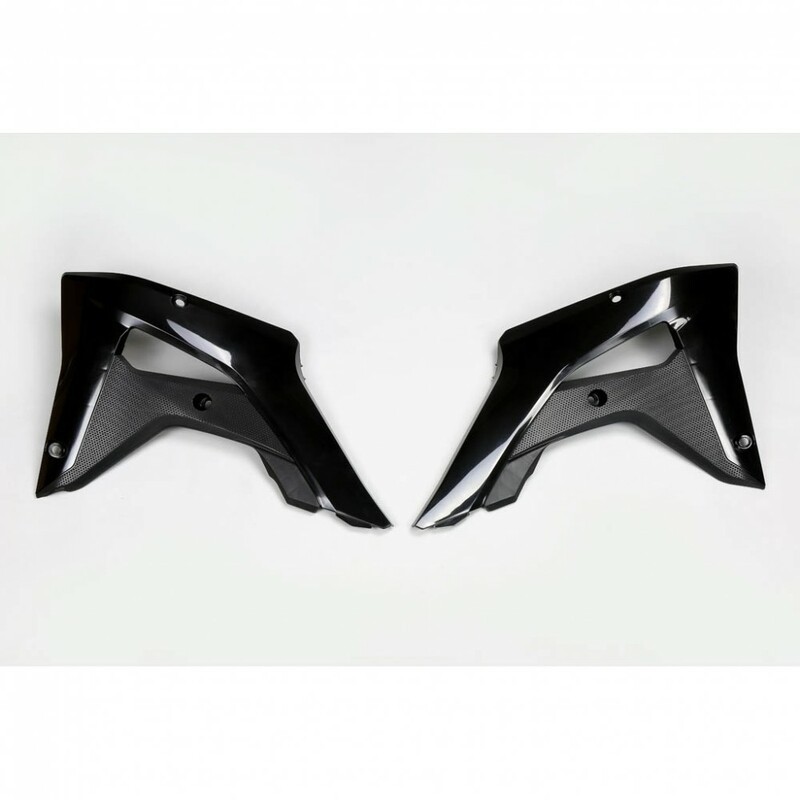 Ouïes de radiateur UFO noir Honda CR250RX