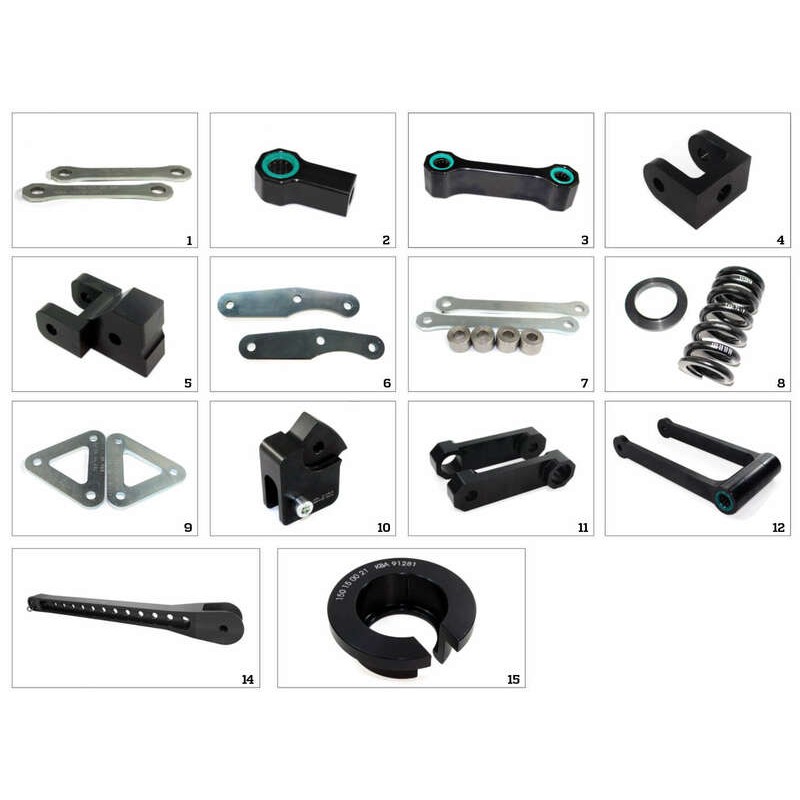 Kit de rabaissement de selle TECNIUM construction 15 - Suzuki DR125SM