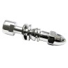 Adaptateur de rétroviseur HIGHSIDER Harley M10x1,25mm, chromé