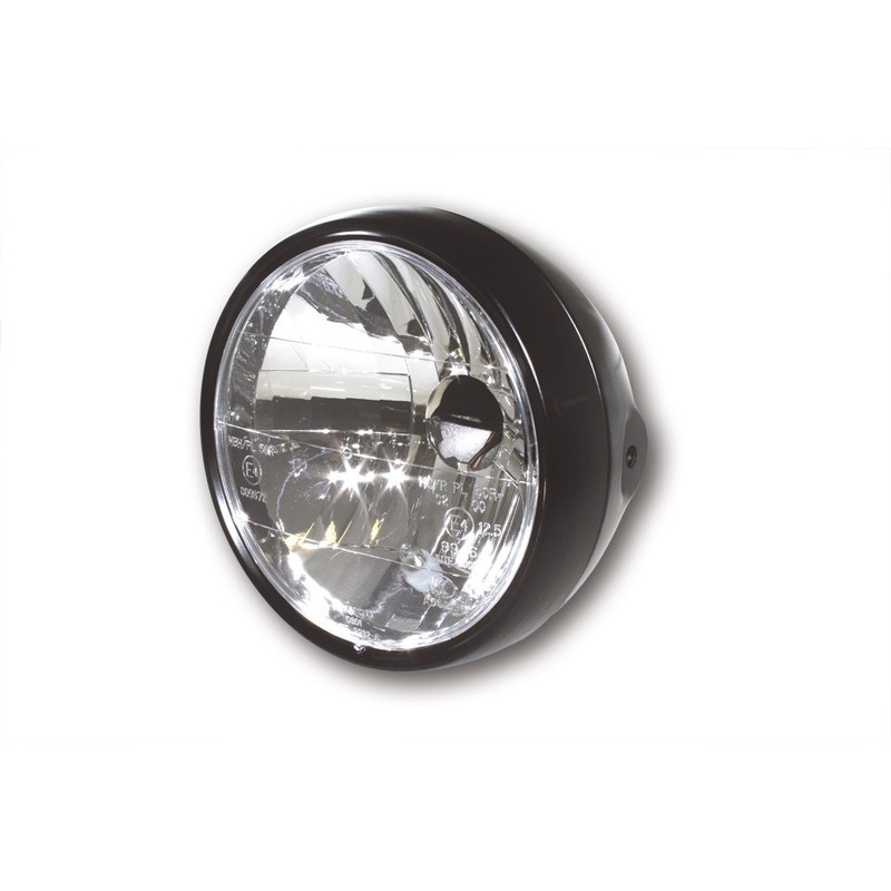 Phare SHIN YO 6 1/2" chromé/noir