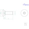 Vis LIGHTECH M5 X 15 Type 999 Ergal argent à l'unité