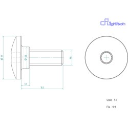 Vis LIGHTECH M6 X 16,5 Type...