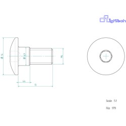 Vis LIGHTECH M6 X 13 Type...