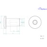 Vis LIGHTECH M6 X 7,2 Type 1027 Ergal or à l'unité