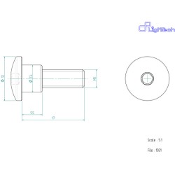 Vis LIGHTECH M5 X 17 Type...