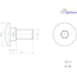 Vis LIGHTECH M6 X 14 Type...
