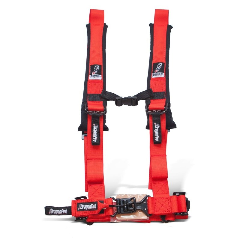 Harnais DRAGONFIRE rouge 4 points 2''