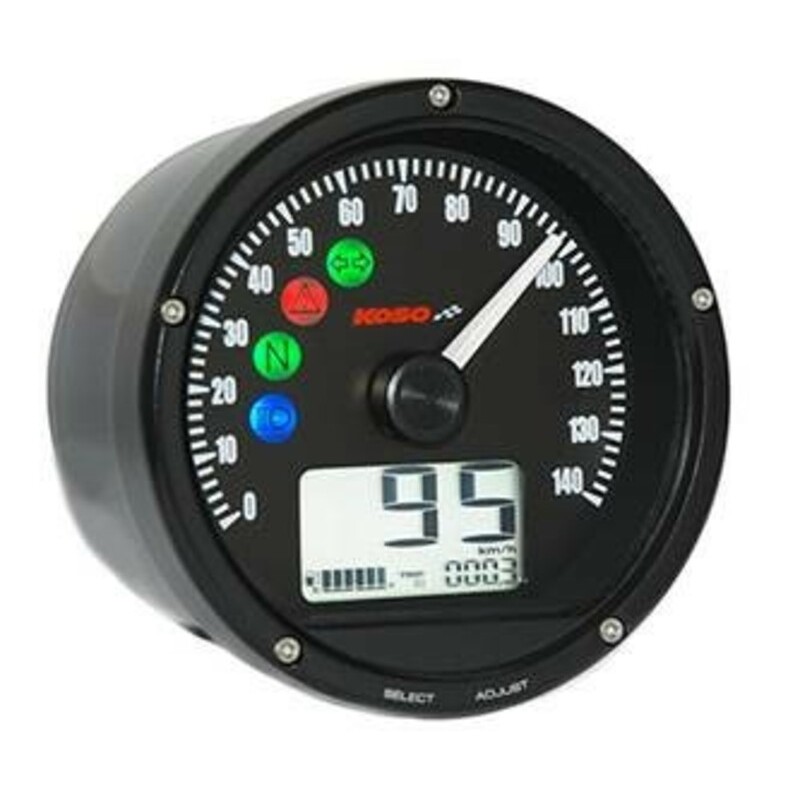 Compteur de vitesse KOSO D75 noir