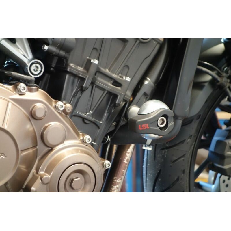 Kit fixation crash pad LSL argent Honda CB650F