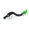 Pédale de frein ART Factory aluminium anodisé noir/embout vert Kawasaki